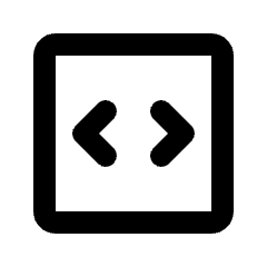 Code Blocks Icon from Rounded Line - Streamline Material Set