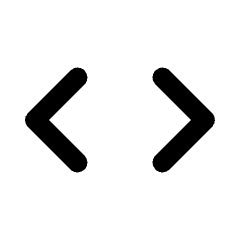 Code Icon from Rounded Line - Streamline Material Set