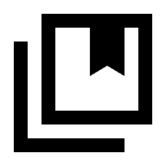 Collections Bookmark Icon from Sharp Line - Streamline Material Set