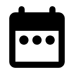 Date Range Fill Icon from Rounded Fill - Streamline Material Set