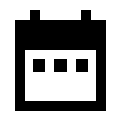Date Range Fill Icon from Sharp Fill - Streamline Material Set