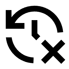 Delete History Fill Icon from Sharp Fill - Streamline Material Set