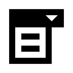 Drop Down List Icon from Sharp Line - Material Pro Set