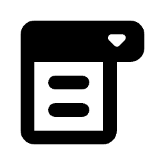 Drop Down List Fill Icon from Rounded Fill - Material Pro Set