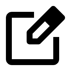 Edit Square Icon from Rounded Line - Streamline Material Set