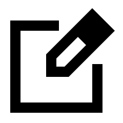 Edit Square Icon from Sharp Line - Material Pro Set