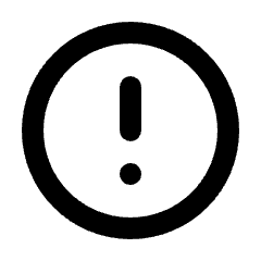 Error Icon from Rounded Line - Streamline Material Set