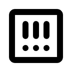 Error Square High Icon from Rounded Line - Streamline Material Set