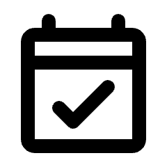 Event Available Icon from Rounded Line - Streamline Material Set