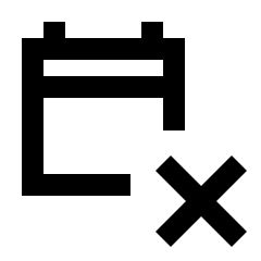 Event Busy Icon from Sharp Line - Material Pro Set