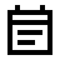 Event Note Icon from Sharp Line - Streamline Material Set