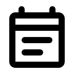 Event Note Icon from Rounded Line - Streamline Material Set