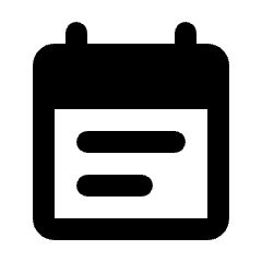 Event Note Fill Icon from Rounded Fill - Streamline Material Set