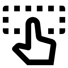 Gesture Select Icon from Outlined Line - Streamline Material Set