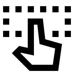 Gesture Select Icon from Sharp Line - Material Pro Set