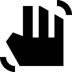 Hand Gesture Fill Icon from Sharp Fill - Streamline Material Set