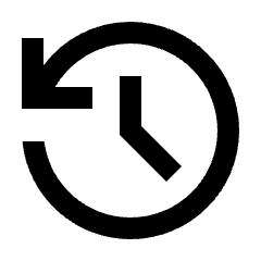 History Fill Icon from Sharp Fill - Material Pro Set