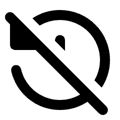 History Off Icon from Rounded Line - Streamline Material Set