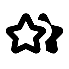 Hotel Class Icon from Rounded Line - Streamline Material Set