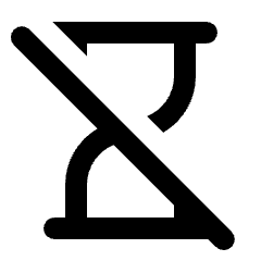 Hourglass Disabled Icon from Rounded Line - Material Pro Set