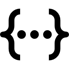 Json Icon from Outlined Line - Material Pro Set