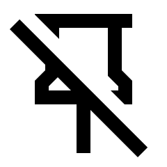 Keep Off Icon from Sharp Line - Streamline Material Set