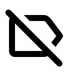 Label Off Icon from Rounded Line - Streamline Material Set