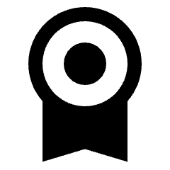 License Fill Icon from Sharp Fill - Material Pro Set