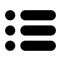 Lists Fill Icon from Rounded Fill - Material Pro Set