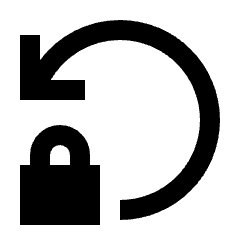 Lock Reset Fill Icon from Sharp Fill - Streamline Material Set