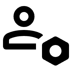 Manage Accounts Alt Icon from Rounded Line - Material Pro Set