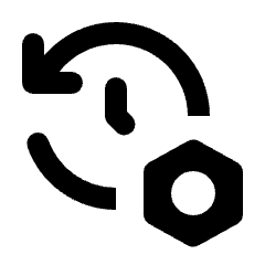 Manage History Alt Icon from Rounded Line - Material Pro Set