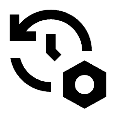 Manage History Alt Fill Icon from Sharp Fill - Material Pro Set