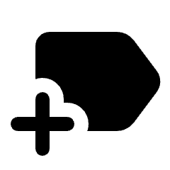 New Label Fill Icon from Rounded Fill - Streamline Material Set
