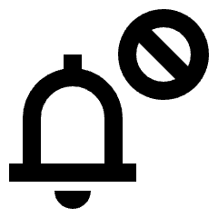 Notification Block Icon from Sharp Line - Streamline Material Set