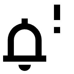Notification Important Icon from Sharp Line - Material Pro Set