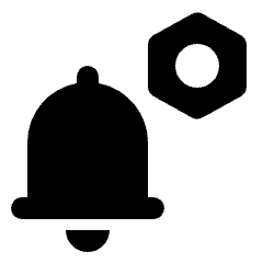 Notification Setting Bolt Fill Icon from Rounded Fill - Streamline Material Set