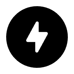 Offline Bolt Fill Icon from Rounded Fill - Streamline Material Set