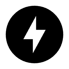 Offline Bolt Fill Icon from Sharp Fill - Material Pro Set