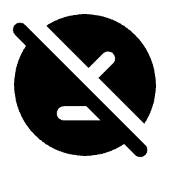 Offline Pin Off Fill Icon from Rounded Fill - Material Pro Set