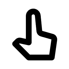 Pan Tool Alt Icon from Rounded Line - Streamline Material Set