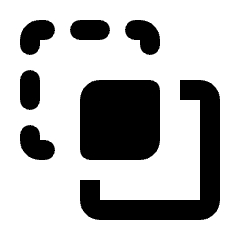 Pathfinder Crop Fill Icon from Rounded Fill - Streamline Material Set