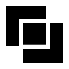 Pathfinder Divide Fill Icon from Sharp Fill - Material Pro Set