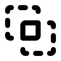 Pathfinder Intersect Icon from Rounded Line - Material Pro Set