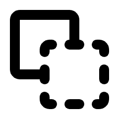 Pathfinder Minus Front Icon from Rounded Line - Material Pro Set