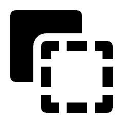 Pathfinder Minus Front Fill Icon from Outlined Fill - Streamline Material Set