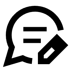 Rate Review Alt Icon from Sharp Line - Streamline Material Set