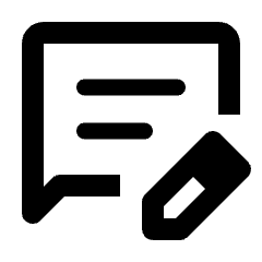 Rate Review Icon from Rounded Line - Streamline Material Set