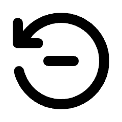 Recently Deleted Icon from Rounded Line - Streamline Material Set