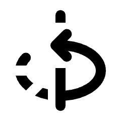 Rotate Y Icon from Rounded Line - Streamline Material Set